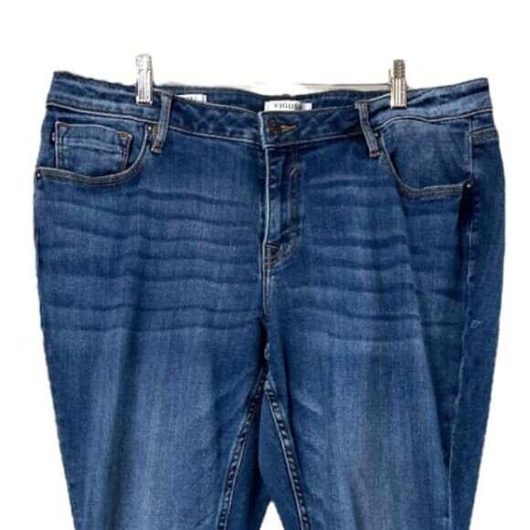 Vigoss Jeans Jagger Skinny Ankle Mid Rise Medium Wash Women’s Plus Size 18 - Picture 3 of 6